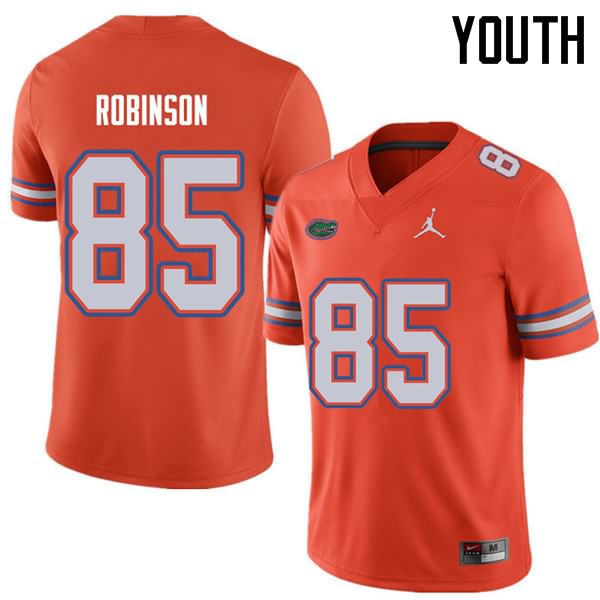 NCAA Florida Gators James Robinson Youth #85 Jordan Brand Orange Stitched Authentic College Football Jersey KHS1064UH